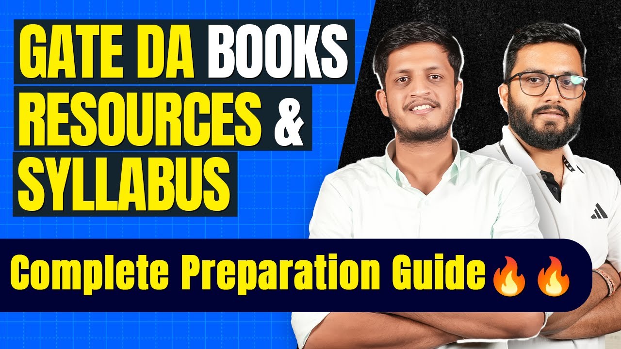 Video thumbnail: GATE DA Books, Resources & Syllabus