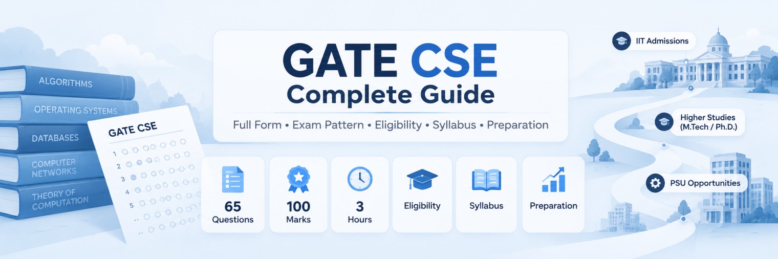 GATE CSE complete guide — full form, exam pattern, eligibility, syllabus and preparation